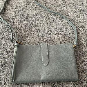 Margot gray leather crossbody